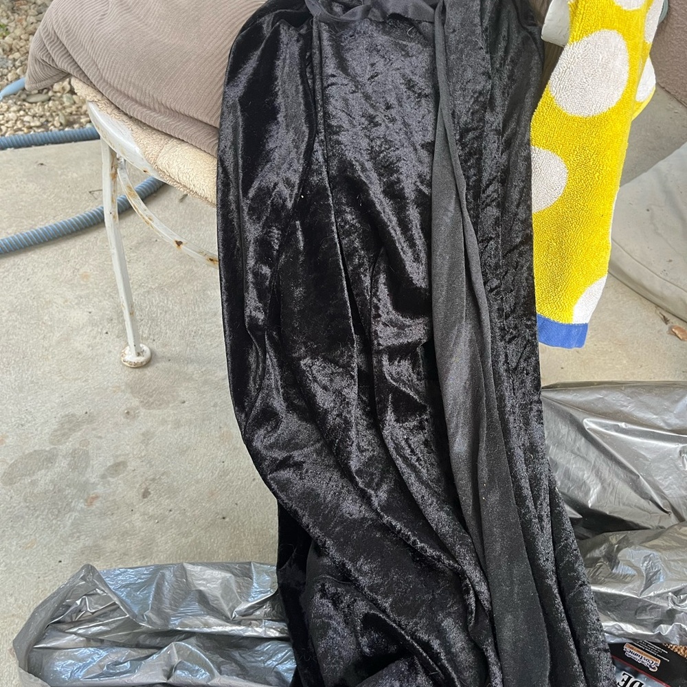 Black Long Witches Cape